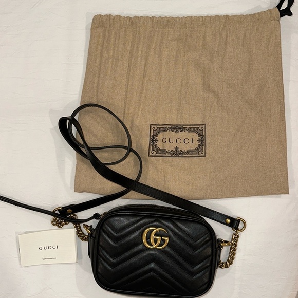 Gucci  GG Marmount Mini Shoulder Bag